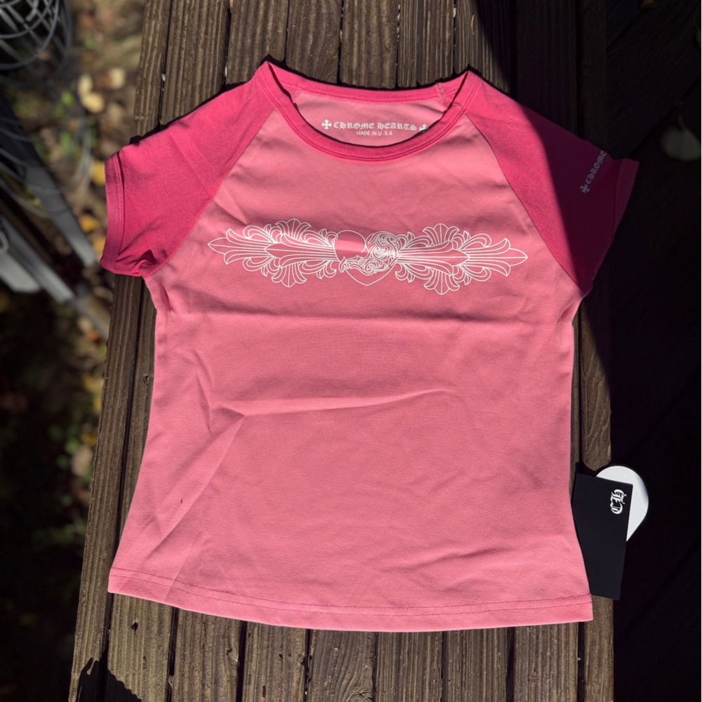Chrome Hearts Pink Graphic Tee